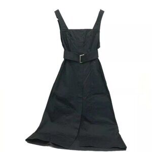 LE CIEL BLEU Sleeveless With belt Dress cotton Black